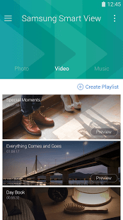 Samsung Smart View - Create playlists of your favorite content
