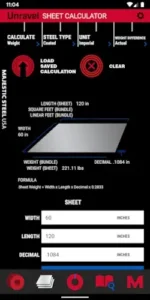 unravel bundle weight calculation screen