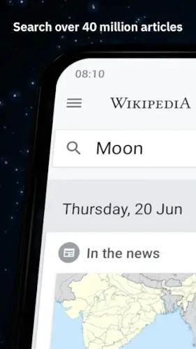 wikipedia mobile search interface