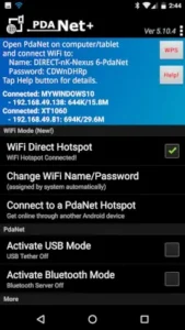 FoxFi PdaNet+ multi device tethering interface