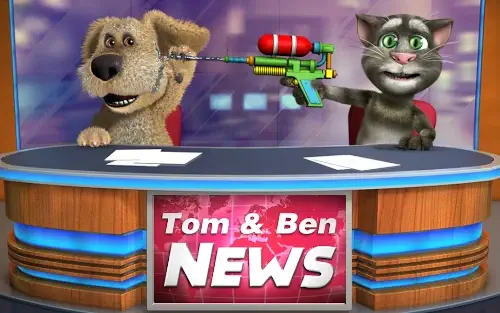 talking tom ben news fight animation