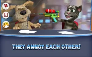 talking tom ben news recording screen