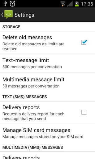 Android 4.1 JB Messaging SMS