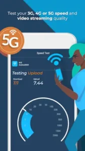 opensignal speed test interface