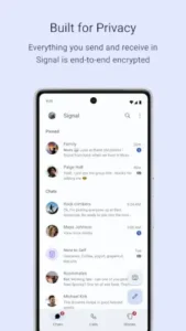 signal encrypted chat screen