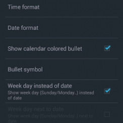 Calendar Status
