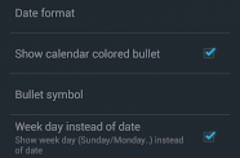 Calendar Status