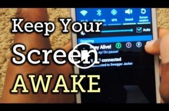 Stay Alive – Your screen will never go back to sleep until you want it to