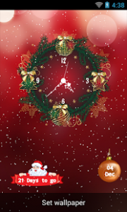 Christmas Clock - Customize Clock - free-apps-android.com