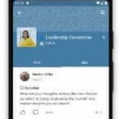 Yammer – Helps you connect with leaders and peers