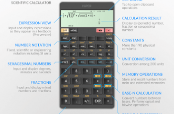 HiPER Scientific Calculator – Has many more functions