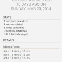 Simple Workout Log – Track your workouts