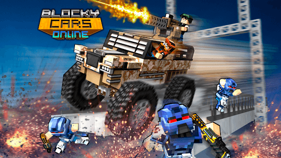 Blocky Cars Online Shooter FPS