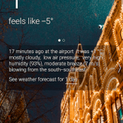 Weather rp5 – You can change the background color and set background photos