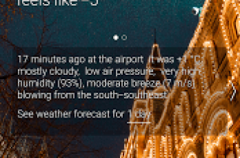 Weather rp5 – You can change the background color and set background photos