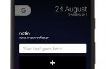 Notin – Easy way to save notes or reminders as a notification