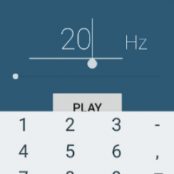 Frequency Generator – Use the cursor of your smartphone to adjust the frequency