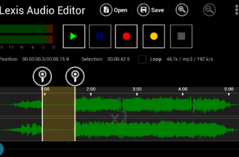 Lexis Audio Editor – Create new audio records or edit audio files