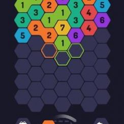 UP 9 Hexa Puzzle – Simply slide up hexagons with numbers on the honey grid