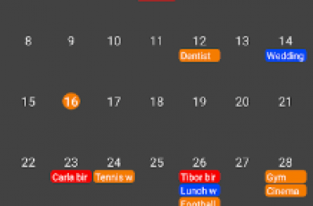 Simple Calendar – You can easily create recurring events