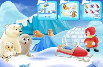 Polar Bear Cub – Logic and educational tasks for kids 3-5 years old