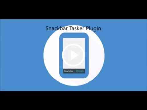 Snackbar Tasker Plugin