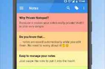 Private Notepad – Store your notes organized and well protected