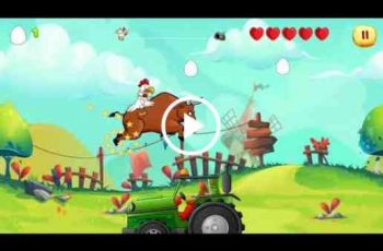 Chicken Run 2 – Our cute little chicken has to jump on obstacles