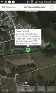 xfi locator real time tracking example