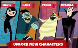 hotel transylvania adventure character unlock screen