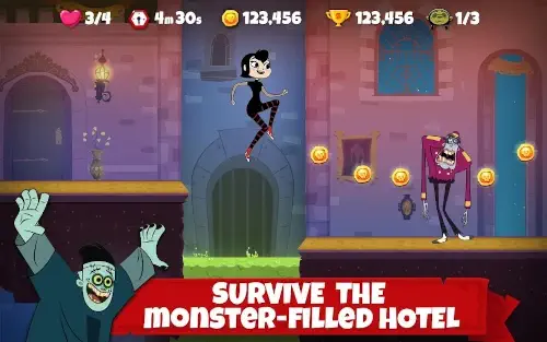 hotel transylvania level survival timer