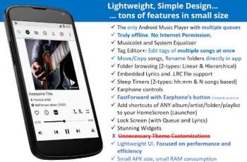 Musicolet Music Player – All essential music playing features