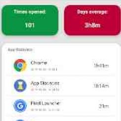 App Statistics – Record the duration and usage of each application