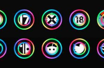 Rainbow LED Icon Pack – Designed to perfectly blend on most any wallpaper