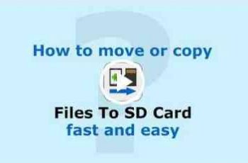 Files To SD Card – You can quickly move or backup your photos