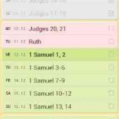 Bible Reading Schedule – Monitor if your Bible reading