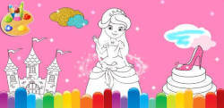 Princess Coloring Book Glitter