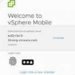 vSphere Mobile Client – Manage and monitor virtual machines