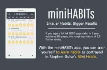 miniHABITS – Effectively create and manage your habits