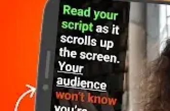 Teleprompter for Video – Read from a prompt while filming yourself