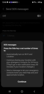 android emergency toolkit settings