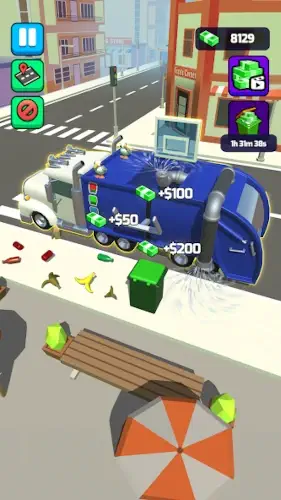 garbage truck 3d bonus round points
