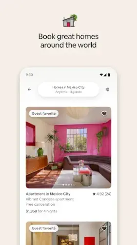 Airbnb listing