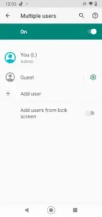 android guest mode settings