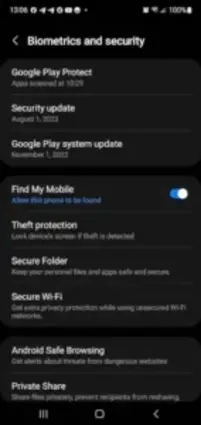 android security settings find my device