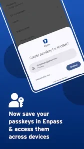 enpass passkey storage interface