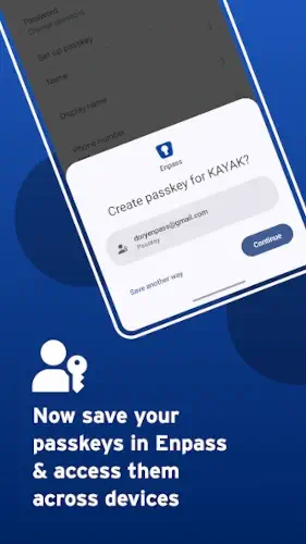 enpass passkey storage interface