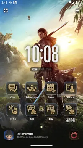 final fantasy companion chat interface