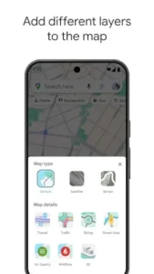 google maps custom layers interface