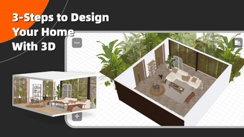 homestyler 3 step design process